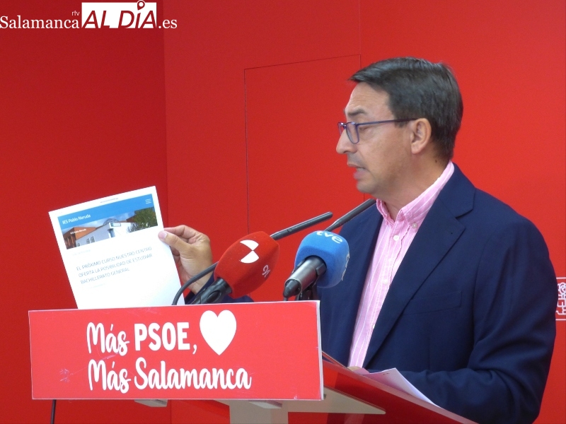 El PSOE cree que es un agravio inmenso que no haya bachillerato general en Castilla y León