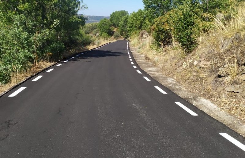 El Ayuntamiento de Pereña finaliza las obras de asfaltado de la carretera de acceso a la ermita 