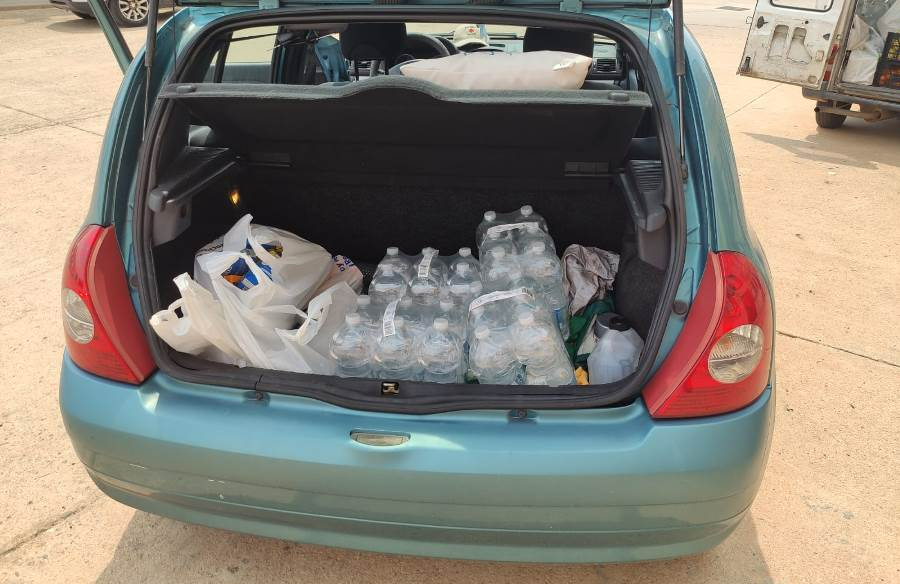 Prosigue la recogida de productos destinados a los equipos de extinción