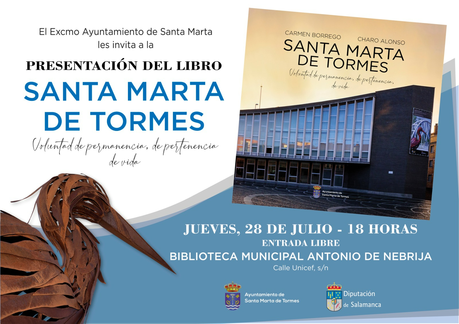 Santa Marta de Tormes, Voluntad de permanencia, de pertenencia, de vida se presentará en el marco de las fiestas de la localidad salmantina
