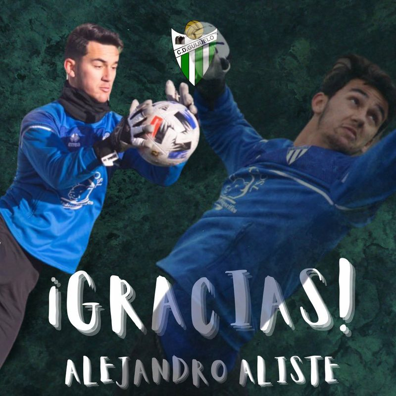 Nueva baja en el CD Guijuelo: Alejandro Aliste no seguirá en el club la próxima temporada