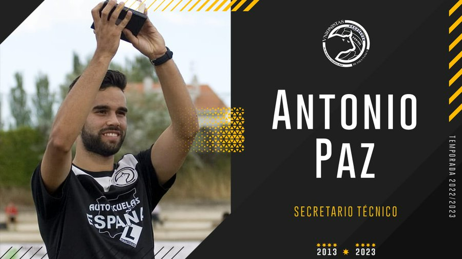 Antonio Paz se convierte en el secretario técnico de Unionistas