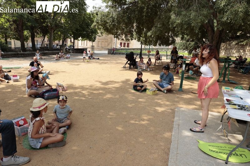 El parque salmantino transformado en biblioteca