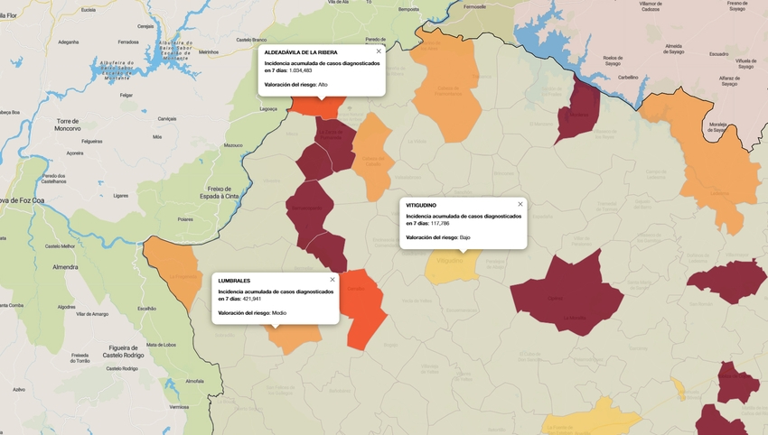Desciende notablemente el número de municipios con personas contagiadas de covid