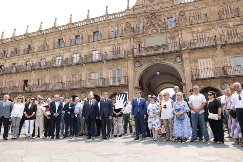 Salamanca recuerda a Miguel Ángel Blanco, en el 25 aniversario de su asesinato