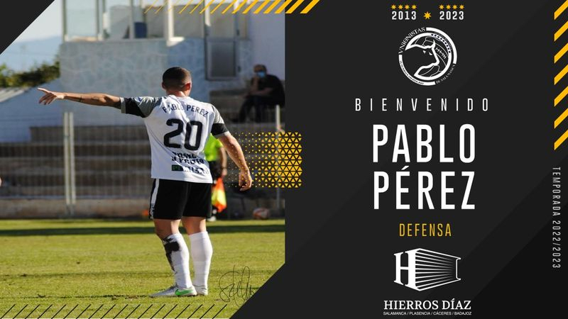 El defensa Pablo Pérez se incorpora al filial de Unionistas de Salamanca 