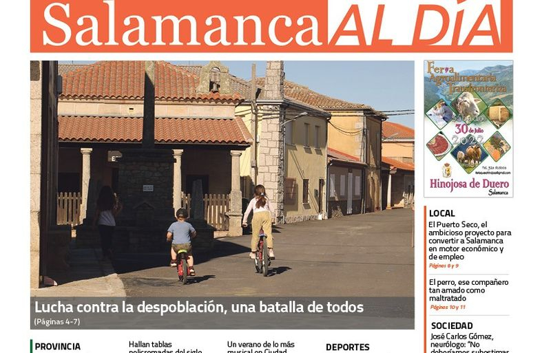 El número de julio del periódico de papel SALAMANCA AL DÍA sale a la calle este martes