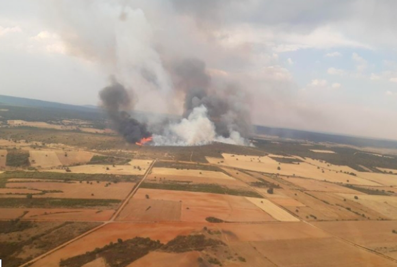 El fuego de Losacio (Zamora) podría ser el más extenso de la historia de España