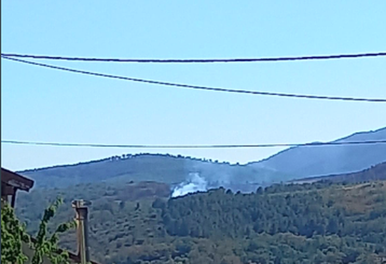 El incendio forestal de Cepeda finalmente se queda en un susto