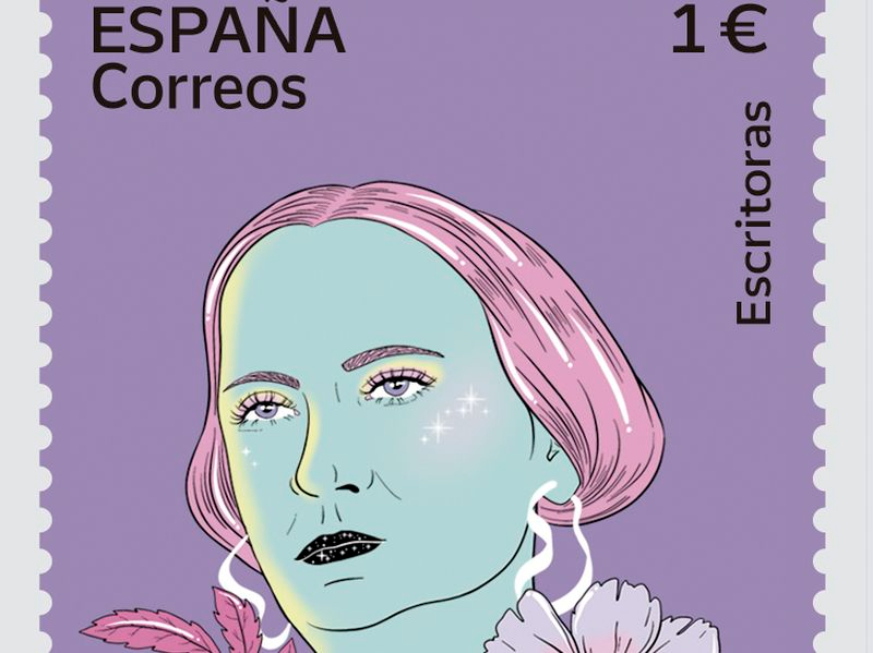 El sello que Correos dedica a Concepción Arenal, dentro de la colección #8MTodoElAño