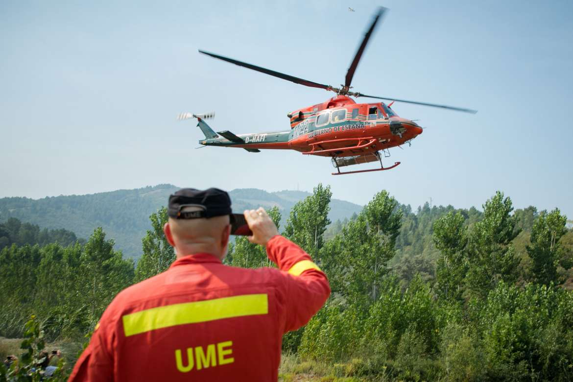 El incendio en las Hurdes sigue activo: La situación es bastante complicada 