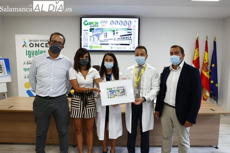 El Hospital Universitario de Salamanca, protagonista del cupón de la ONCE