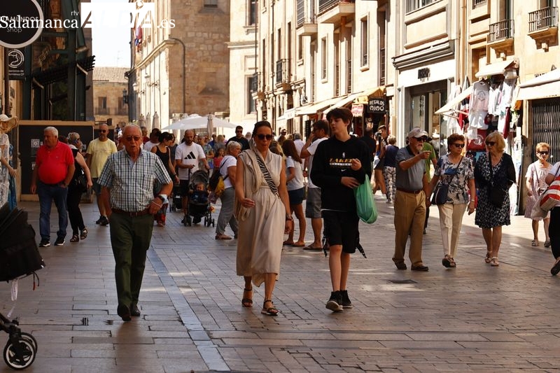 Buen ambiente en Salamanca en este lunes festivo
