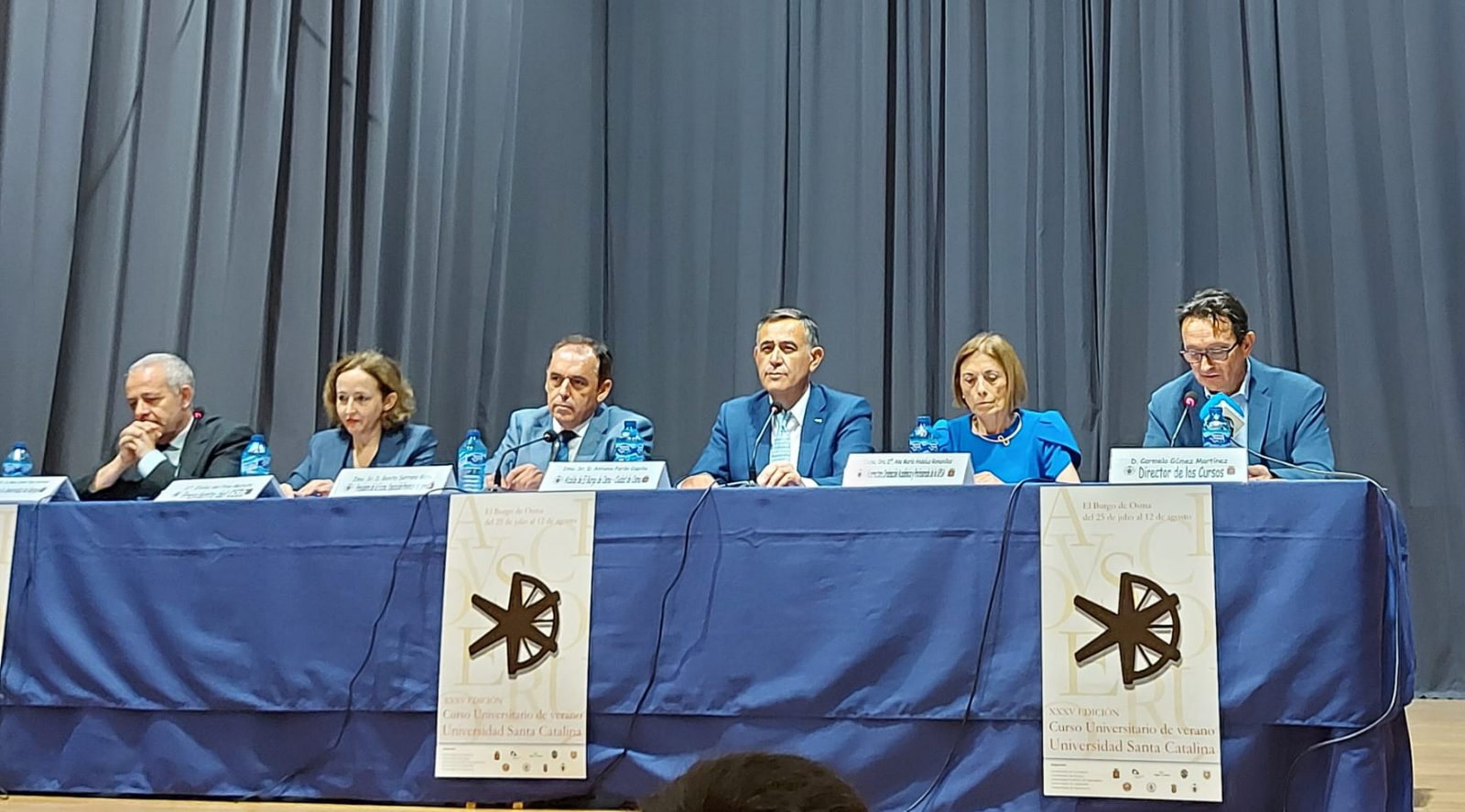 La vicerrectora Ana Andaluz, en la clausura del Curso Universitario de Verano Universidad Santa Catalina de El Burgo de Osma