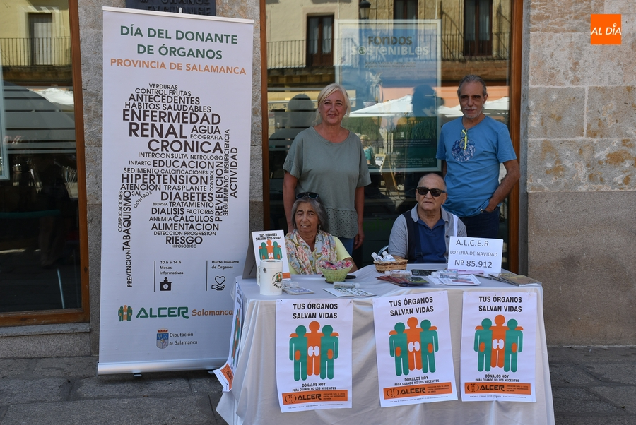 ALCER instala una mesa informativa para conmemorar el Día del Donante de Órganos