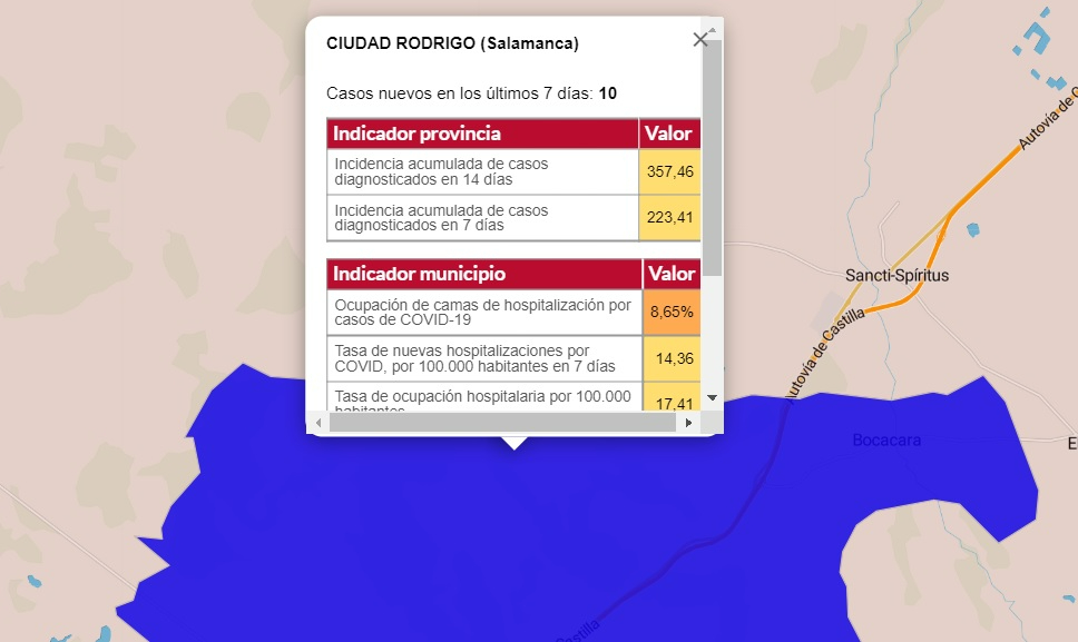 Cinco localidades de la comarca marcan nuevos positivos desde el viernes