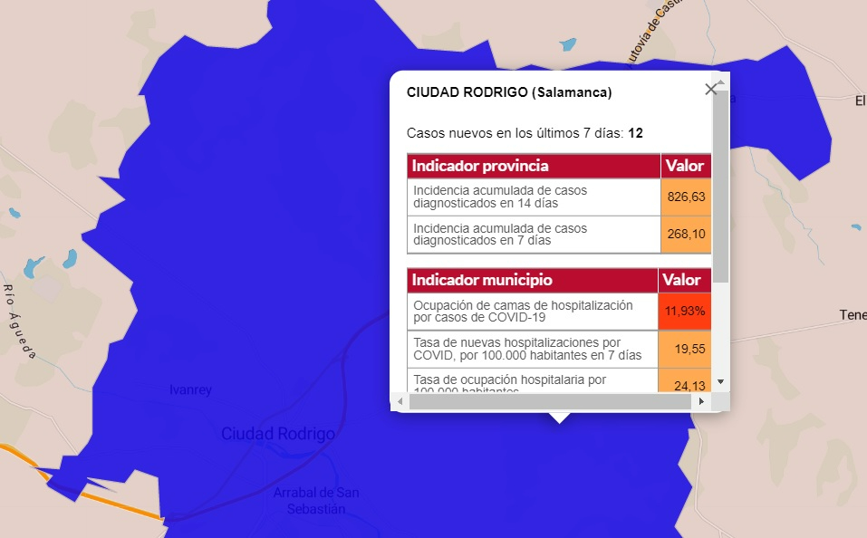 Nueva significativa reducción del número de localidades con casos recientes