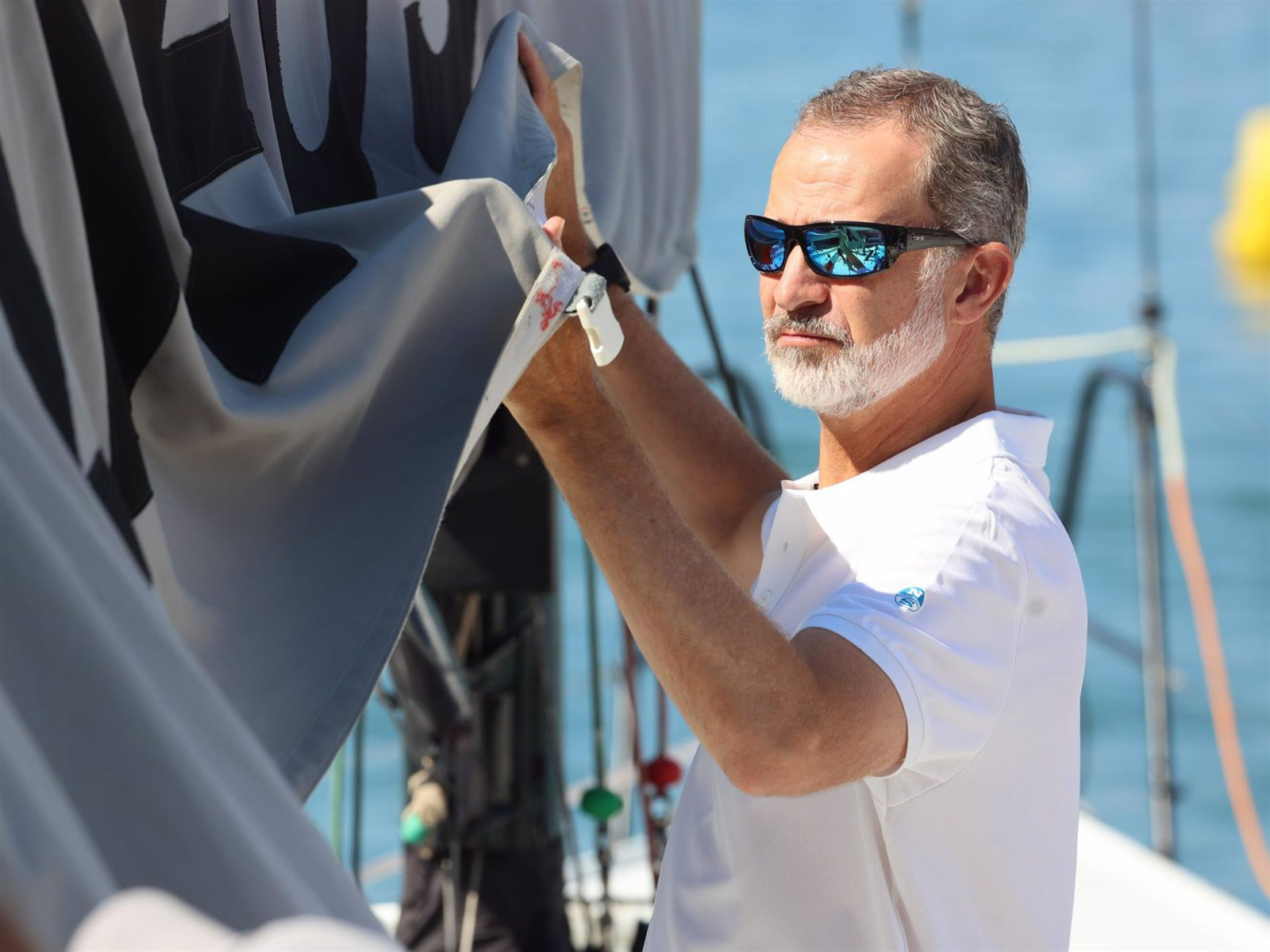 El Rey Felipe, accidentado inicio de la jornada en la Copa del Rey de Vela