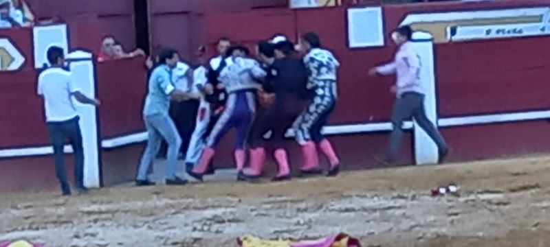 Diosleguarde sufre una grave cogida en Cuéllar: partida la arteria y la vena femoral