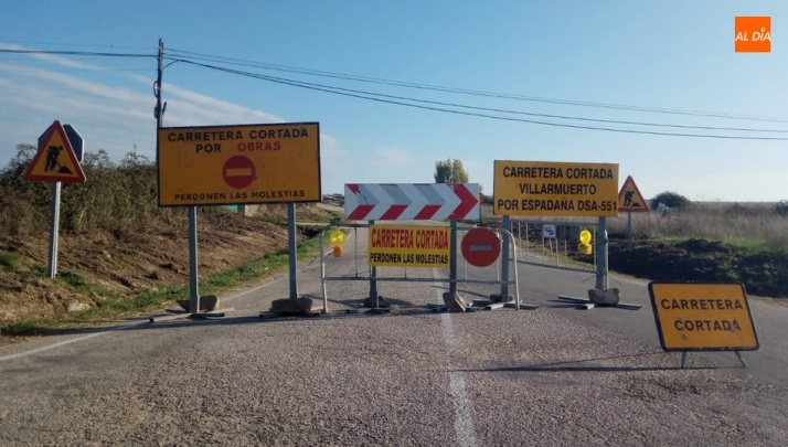Cortada hasta el 19 de octubre la carretera entre Gallegos de Solmirón y el límite de Ávila