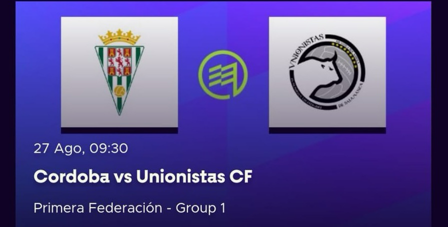 Footters anuncia que retransmitirá el Córdoba - Unionistas y después lo quita