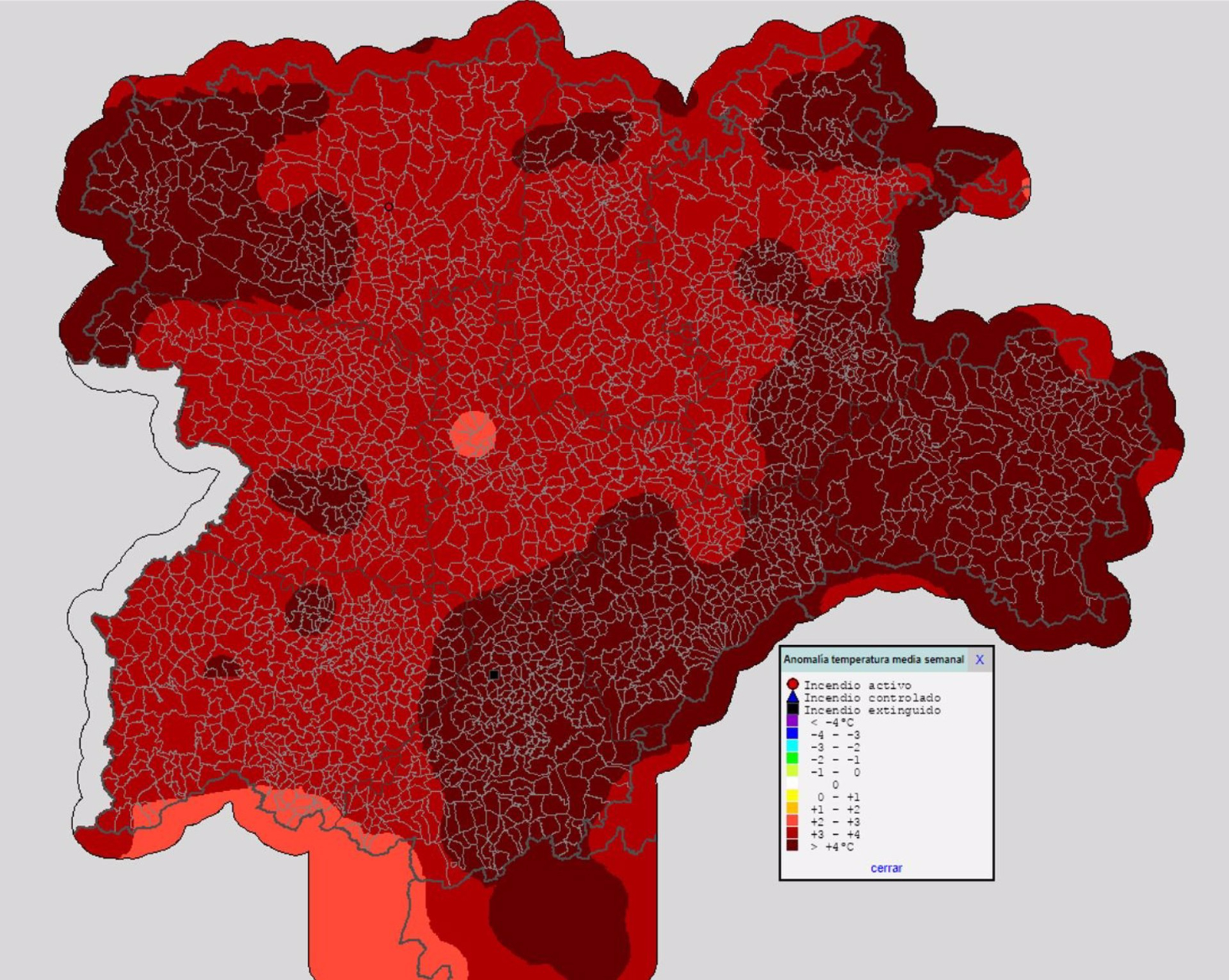 La primera semana de agosto deja temperaturas entre 3 y 4 grados superiores a la serie histórica de Castilla y León