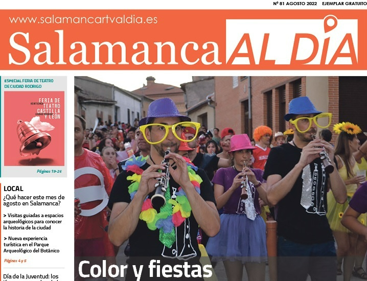 El número de agosto del periódico de papel SALAMANCA AL DÍA sale a la calle este martes