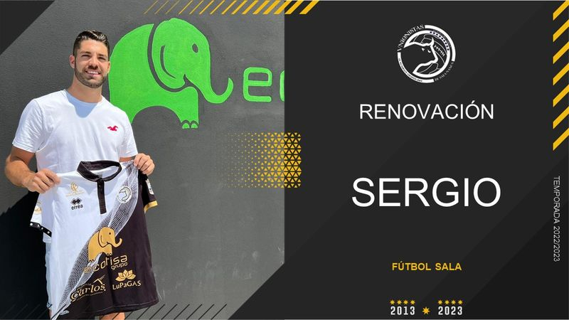 El jugador de fútbol sala Sergio Hernández renueva con Unionistas FS