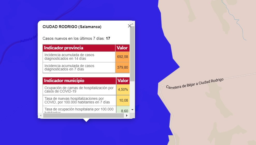 Siete localidades marcan nuevos casos de coronavirus en los últimos días
