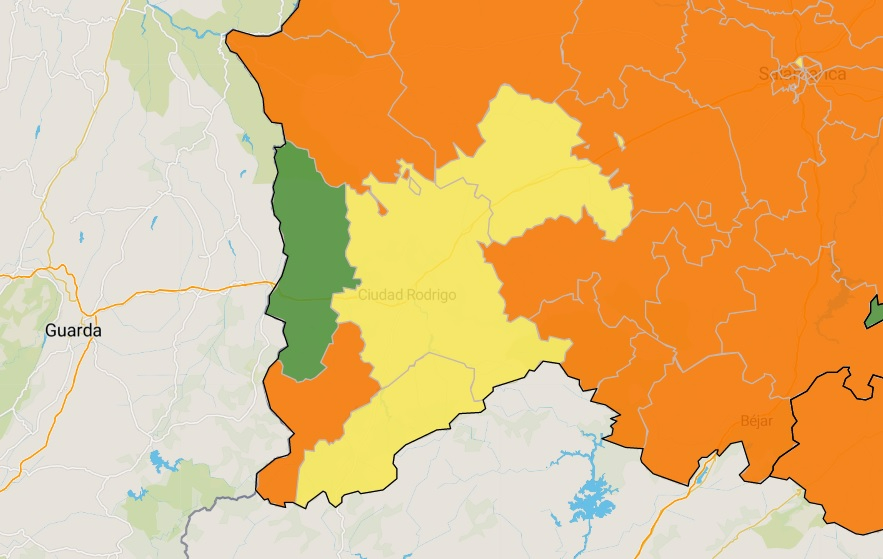 La Zona Básica de Ciudad Rodrigo luce fuera del naranja por primera vez desde abril