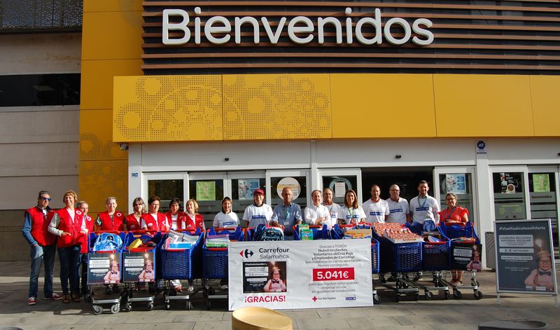 Misión cumplida: más de 500 familias salmantinas vulnerables tendrán material escolar para sus hijos