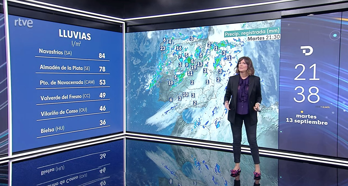 Navasfrías y El Maíllo fueron las localidades de toda España donde más llovió el martes