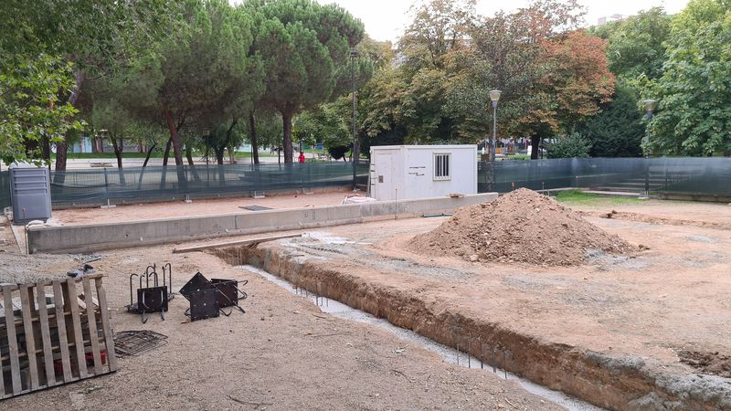 Las pistas de petanca del parque Picasso tendrán cubierta