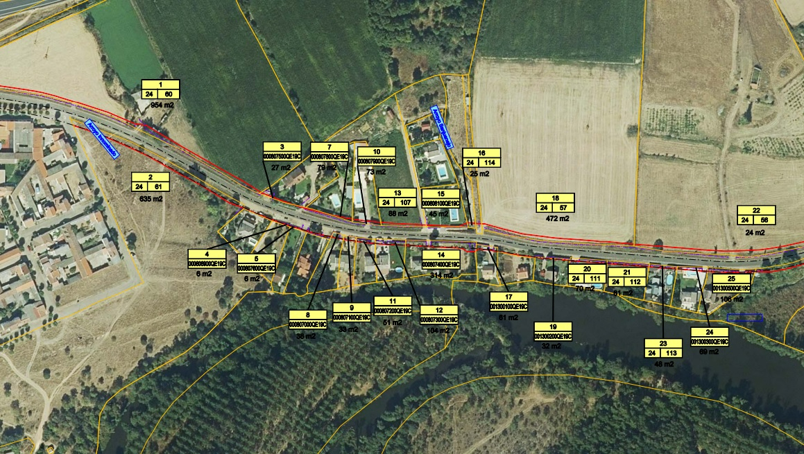 Citados los propietarios de 59 parcelas de Ciudad Rodrigo afectadas por una actuación en la DSA-356