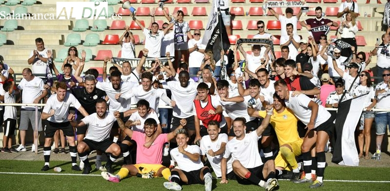 El Salamanca UDS empieza a cumplir con el cartel de favorito y se estrena con goleada en Palencia (0-3)
