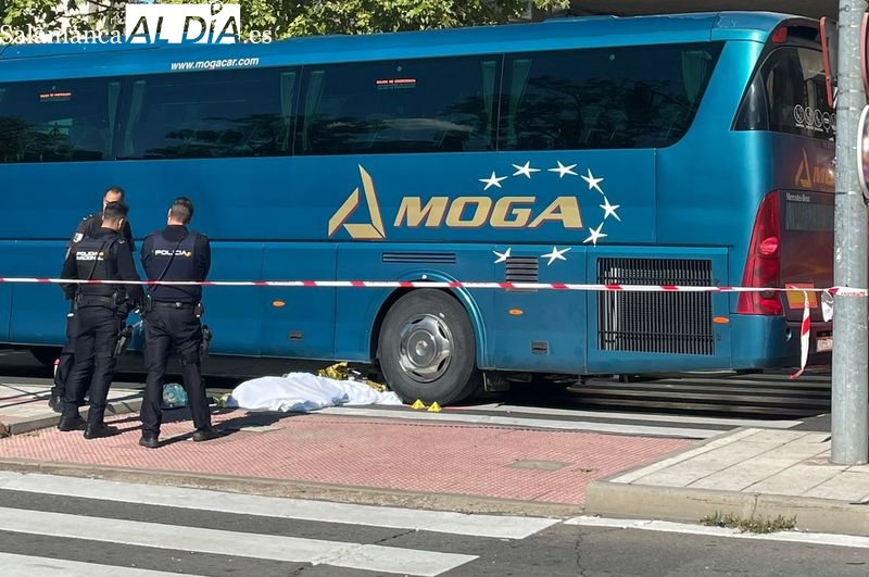 Fallece junto a la Escuela de Idiomas arrollado por un autocar