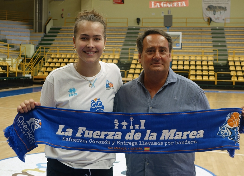 Aleksa Gulbe, emocionada por llegar a un Perfumerías Avenida con mucha historia