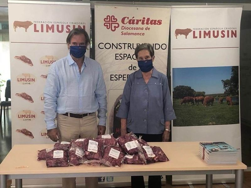 La Federación de Limusín donará la carne de una ternera a Cáritas Salamanca 