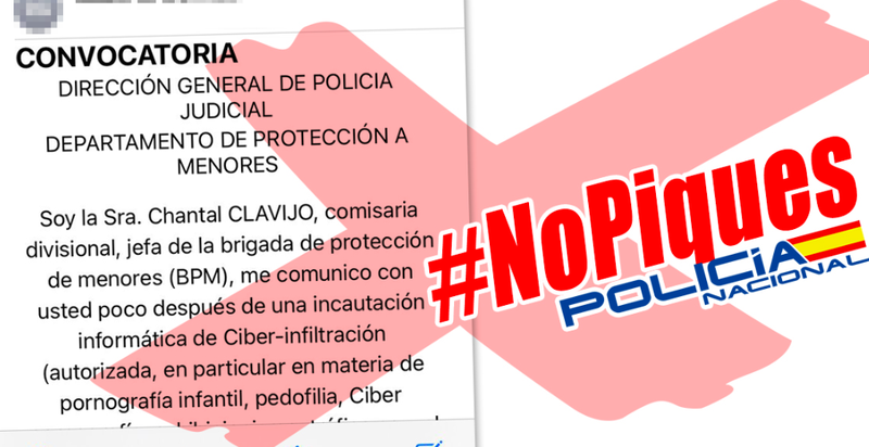 La Policía Nacional advierte de una nueva estafa  