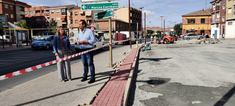 El aparcamiento de la plaza del Ángel de Santa Marta se renueva