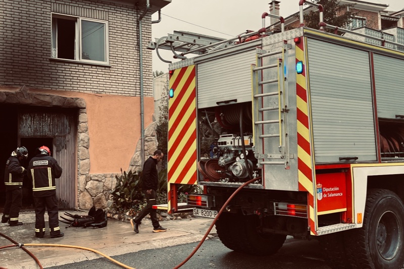 Extinguido un pequeño incendio en una vivienda de Santiago de la Puebla