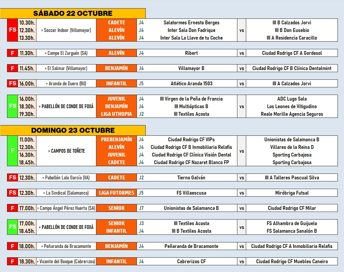 AD | 22-23 OCT | Potente domingo con nuevos derbys provinciales para los equipos seniors