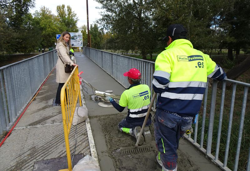 Actuaciones en la pasarela de la Isla del Soto para mejorar la accesibilidad