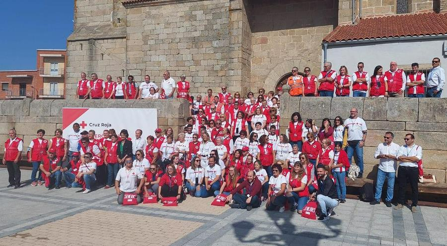 Miembros de la Asamblea mirobrigense de Cruz Roja participan en el Día Provincial del Voluntariado