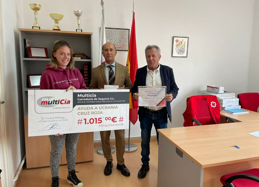 Multicía dona 1.015€ a Cruz Roja para ayudar a Ucrania