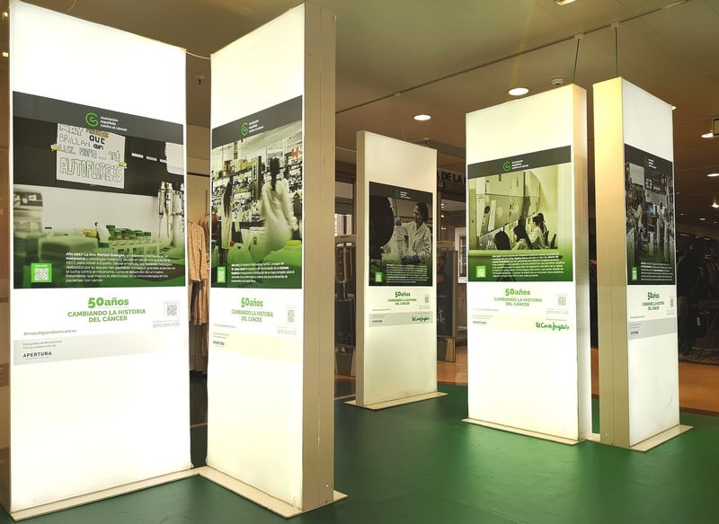 El Corte Inglés acoge la exposición ‘50 años cambiando la historia del cáncer’ 