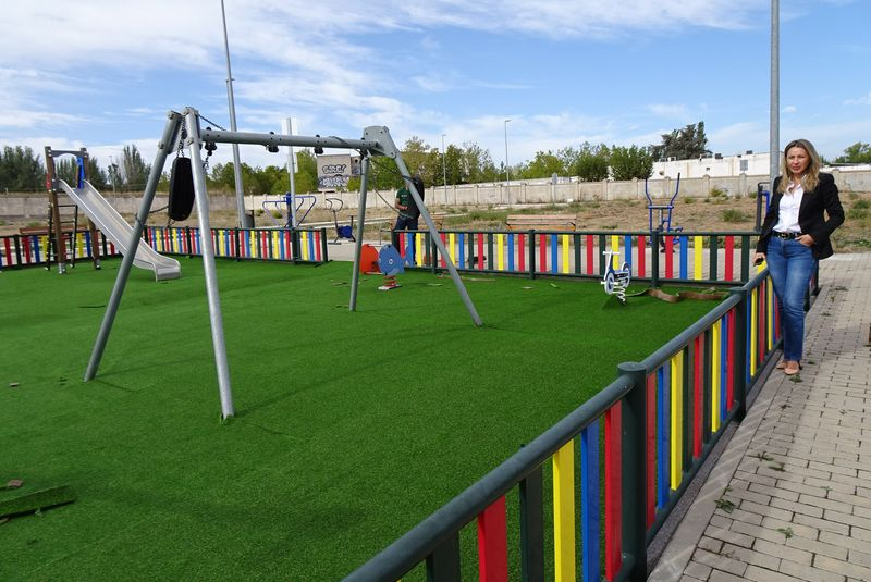 El parque infantil de Santa Marta que ha renovado su imagen 