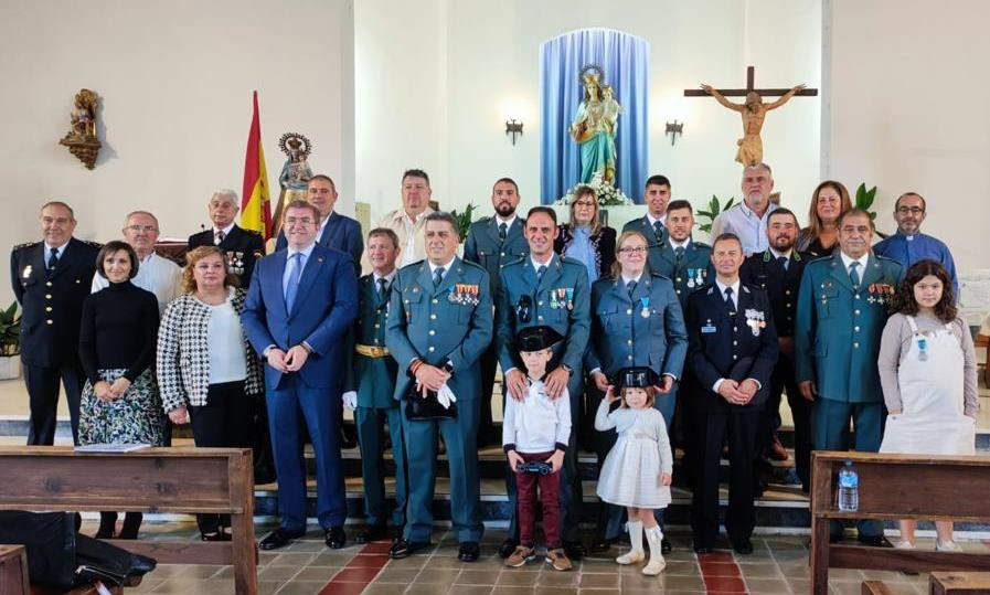 La Guardia Civil de Fuentes de Oñoro honra a la Virgen del Pilar con notable compañía portuguesa