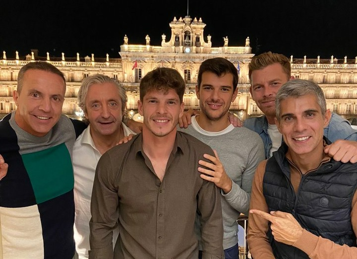 Pedrerol, Cristóbal Soria, Roncero y compañía disfrutan de la gastronomía salmantina con Amaro y De la Nava