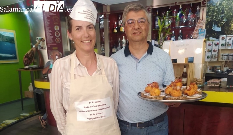 Bar Centro gana el concurso de pinchos de la I Semana Internacional de la Carne en Vitigudino